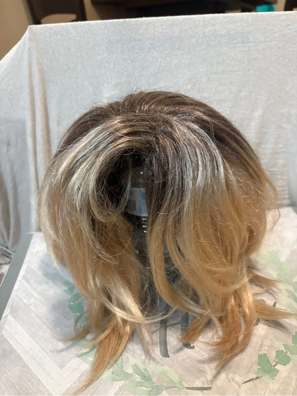 Blonde Layered Women’s Hair Topper - Stylish Rooted Blonde